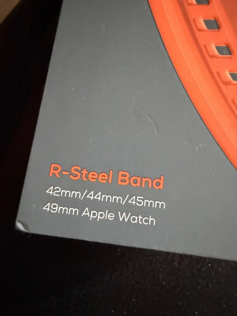 Bandletic R-Steel Replacement Watch Band in Orange for Apple Watch